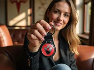 Porte-clés Logo Métal Durable Sur Mesure